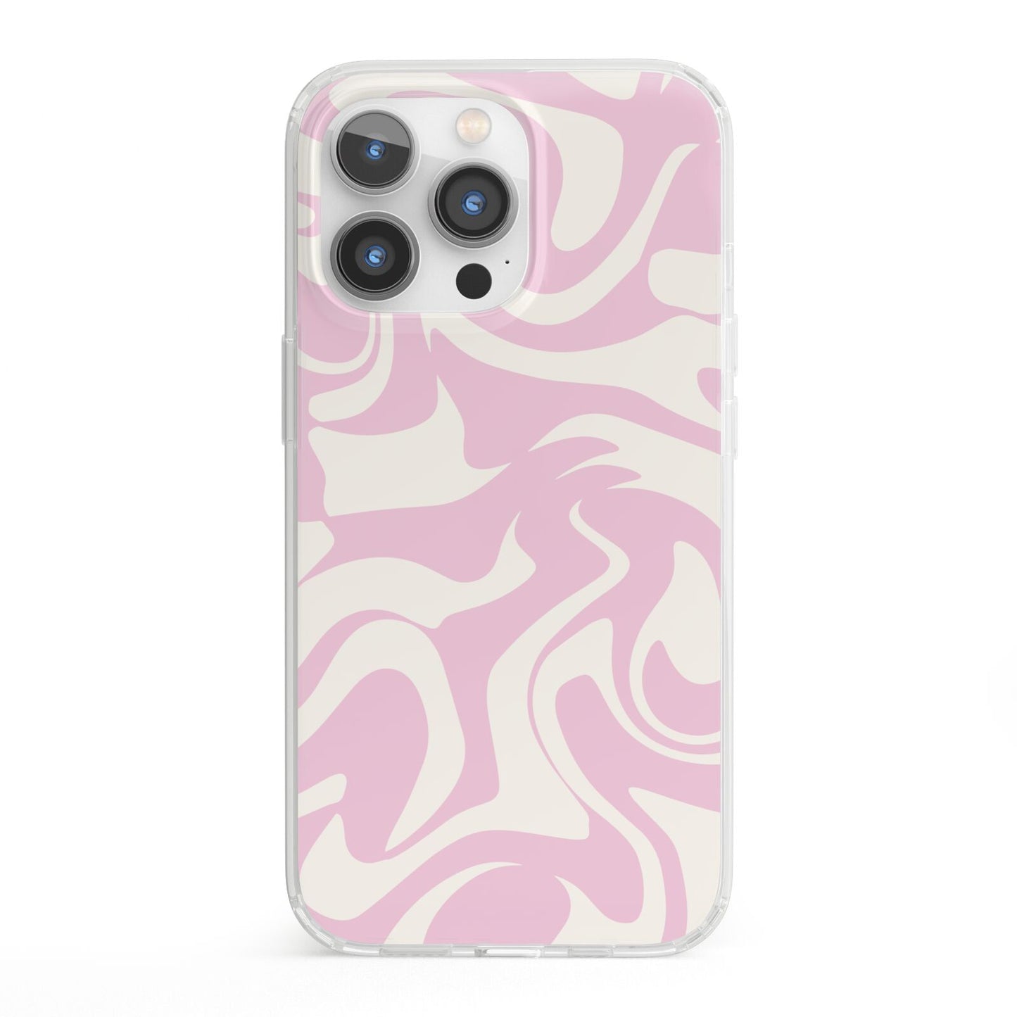 Hippy Swirl iPhone 13 Pro Clear Bumper Case