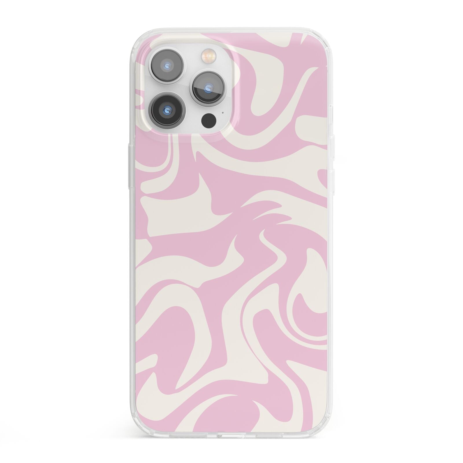 Hippy Swirl iPhone 13 Pro Max Clear Bumper Case