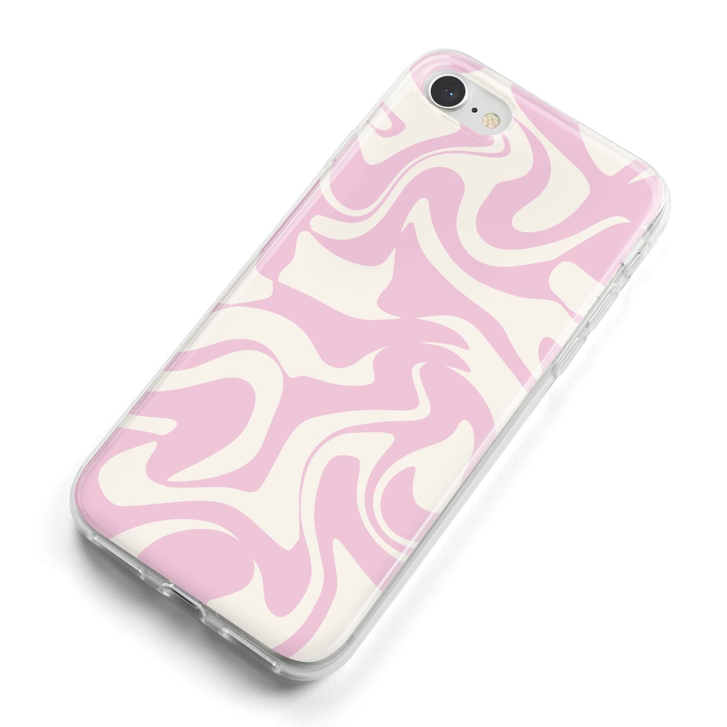 Hippy Swirl iPhone 8 Bumper Case on Silver iPhone Alternative Image