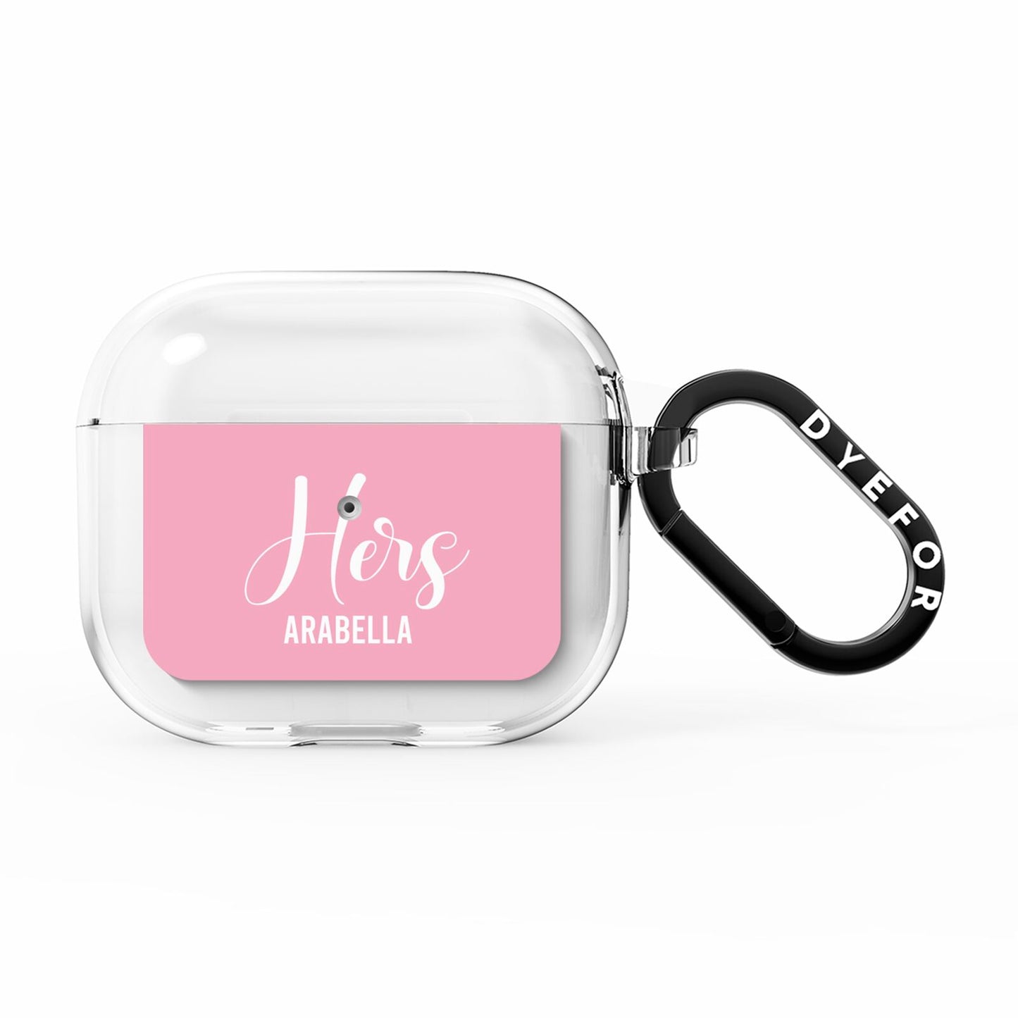 His or Hers Personalised AirPods Clear Case 3rd Gen