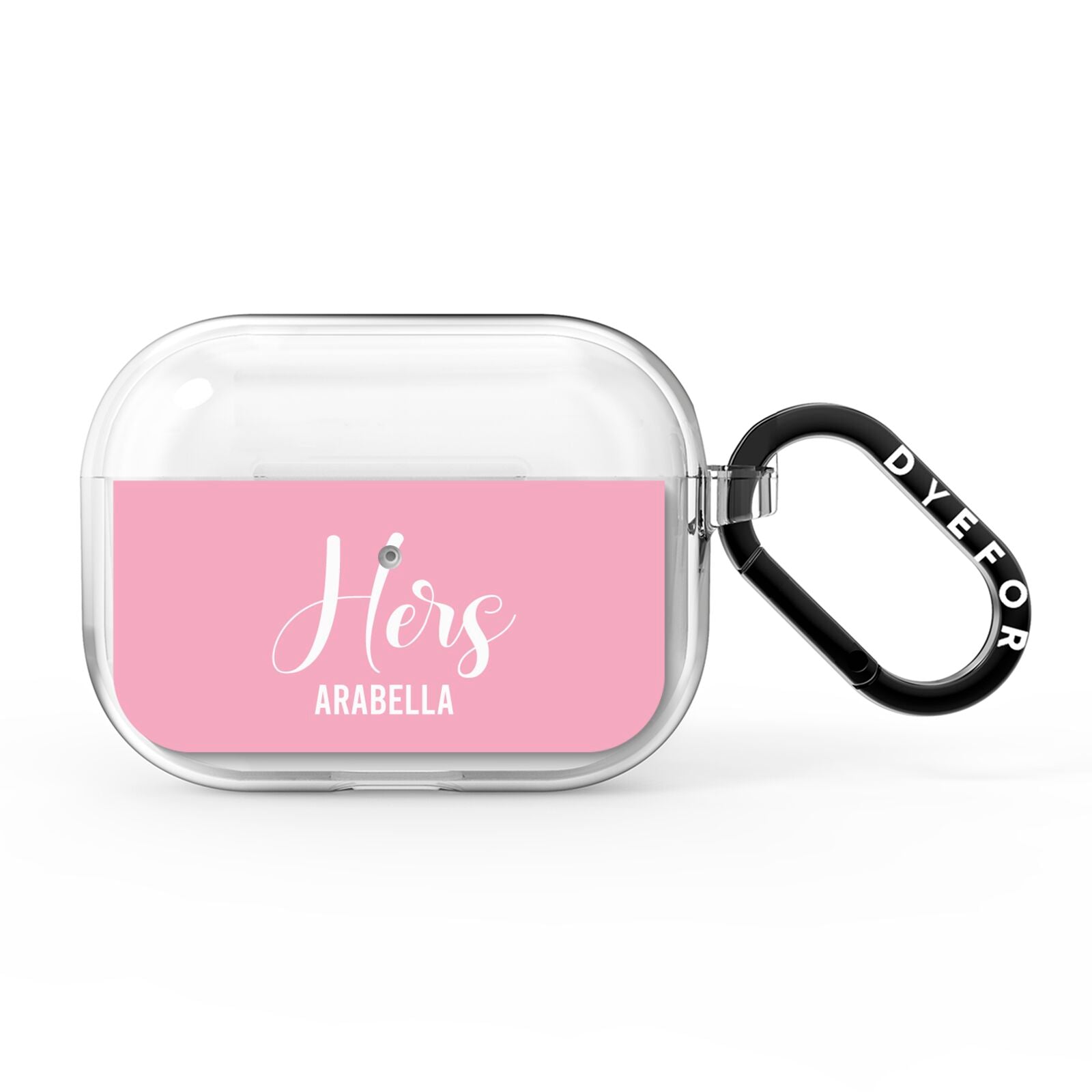 His or Hers Personalised AirPods Pro Clear Case