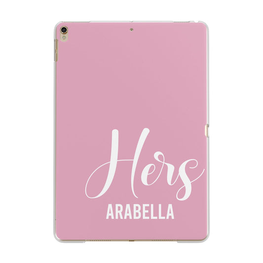 His or Hers Personalised Apple iPad Gold Case