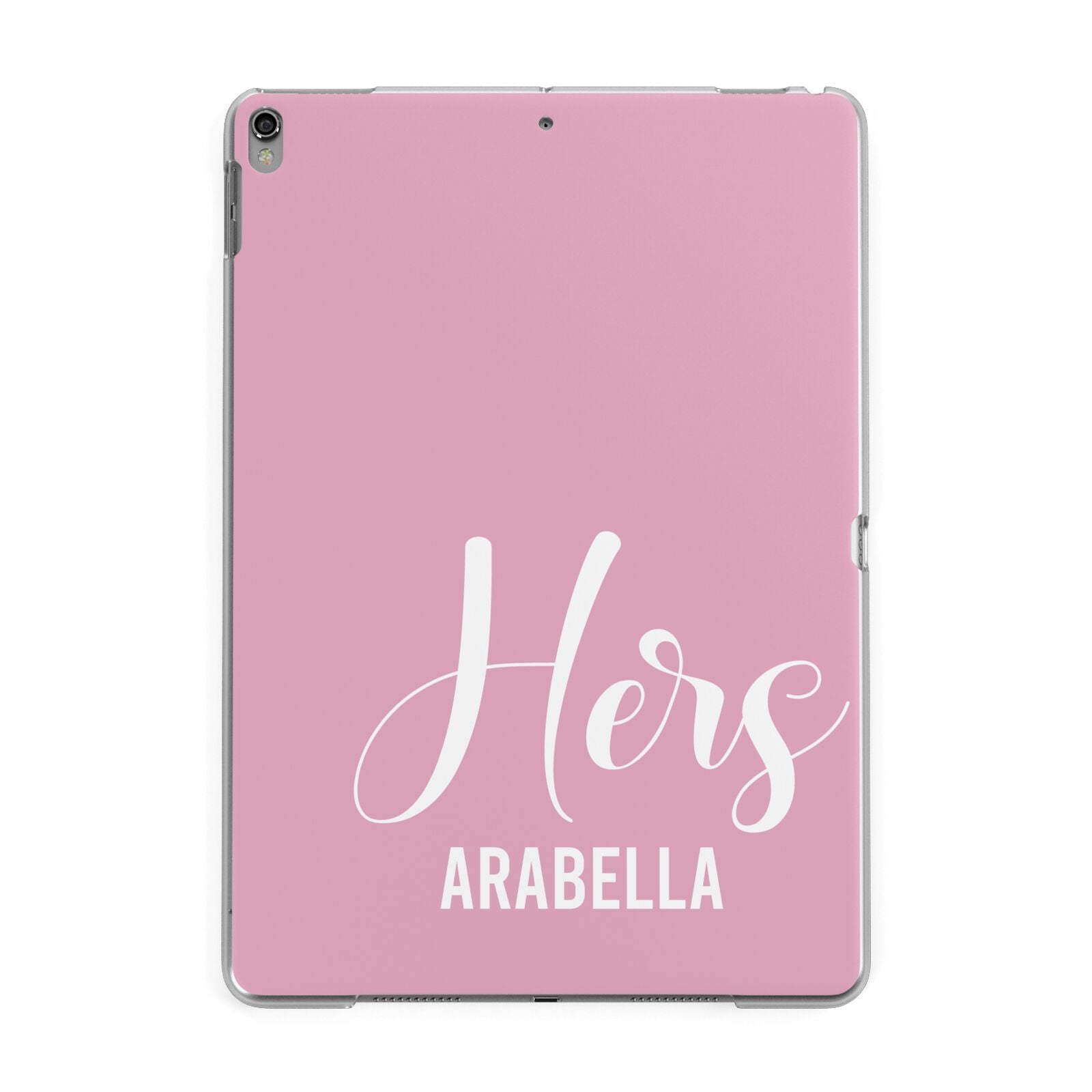 His or Hers Personalised Apple iPad Grey Case