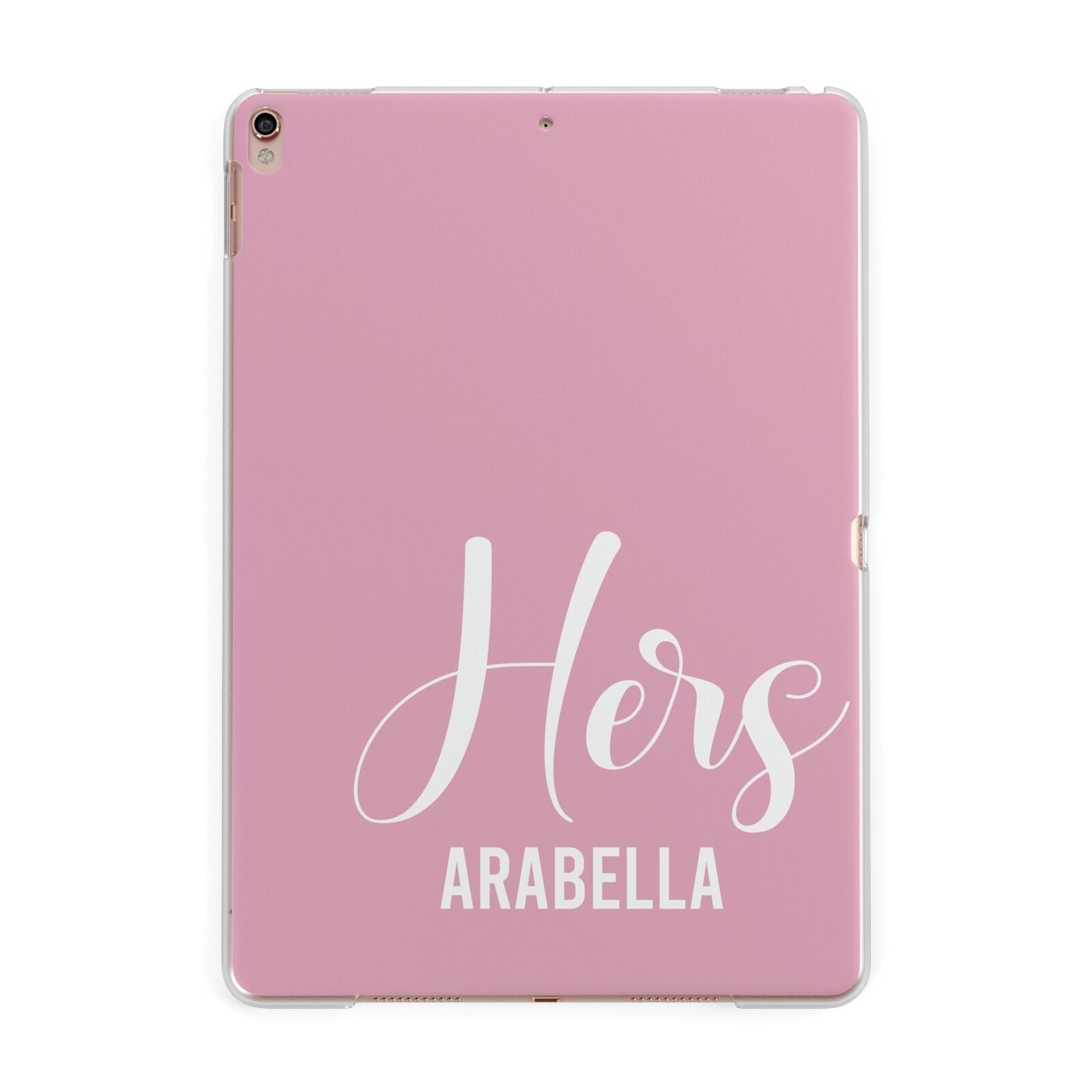 His or Hers Personalised Apple iPad Rose Gold Case