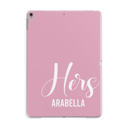 His or Hers Personalised Apple iPad Silver Case