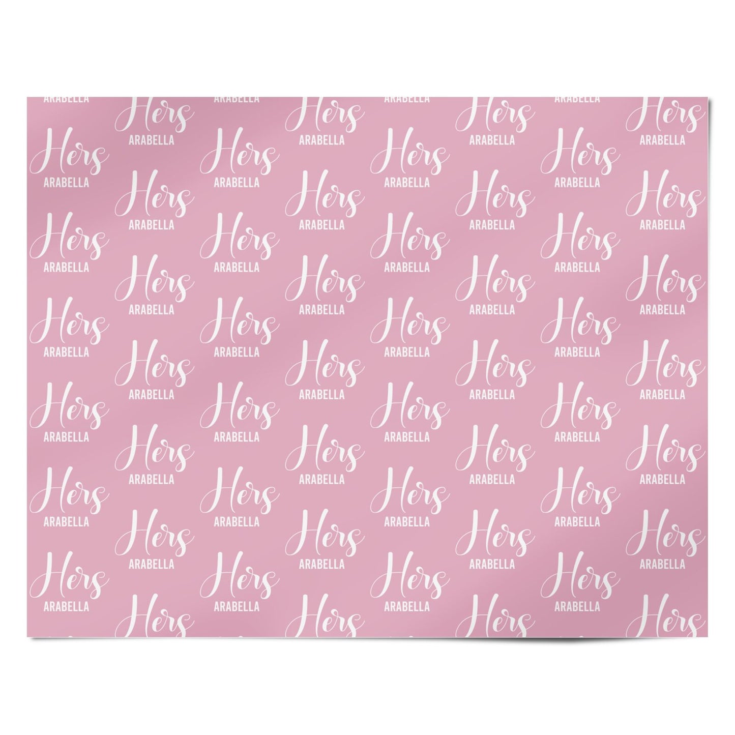 His or Hers Personalised Personalised Wrapping Paper Alternative
