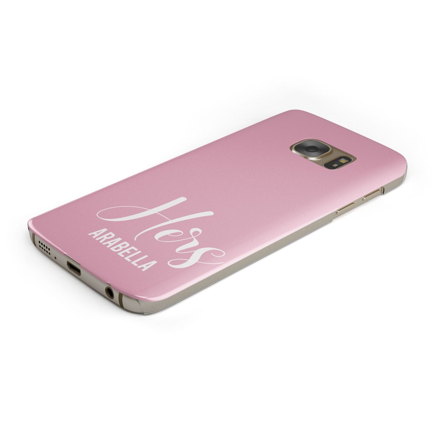 His or Hers Personalised Protective Samsung Galaxy Case Angled Image