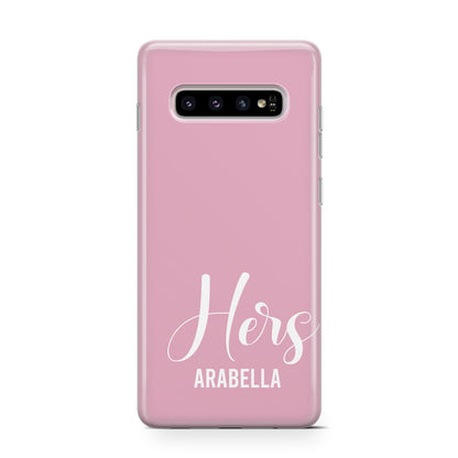 His or Hers Personalised Samsung Galaxy S10 Case