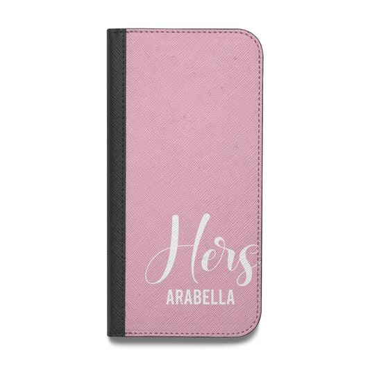 His or Hers Personalised Vegan Leather Flip Samsung Case