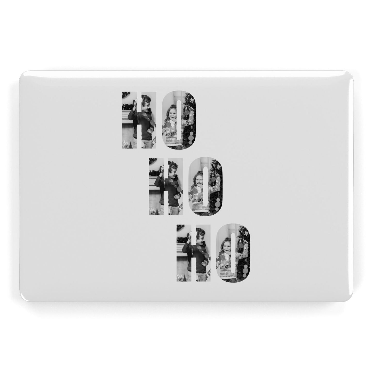 Ho Ho Ho Photo Upload Christmas Apple MacBook Case