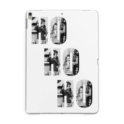 Ho Ho Ho Photo Upload Christmas Apple iPad Silver Case