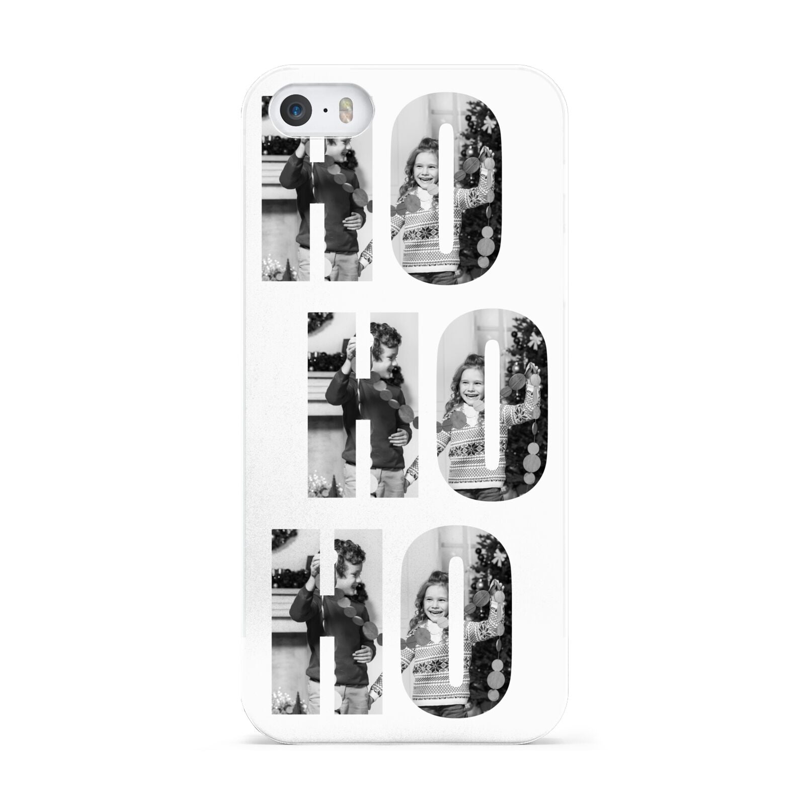 Ho Ho Ho Photo Upload Christmas Apple iPhone 5 Case