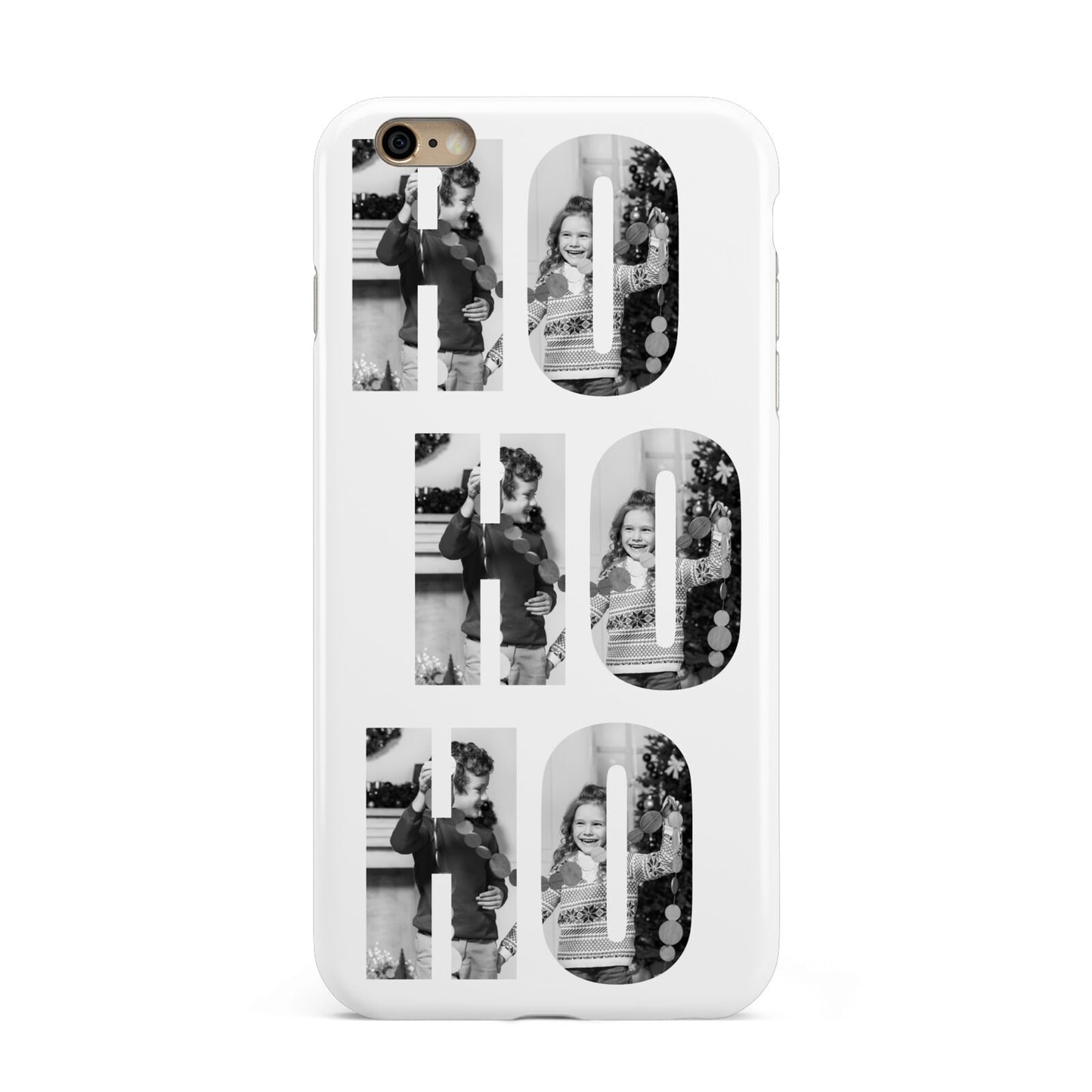 Ho Ho Ho Photo Upload Christmas Apple iPhone 6 Plus 3D Tough Case