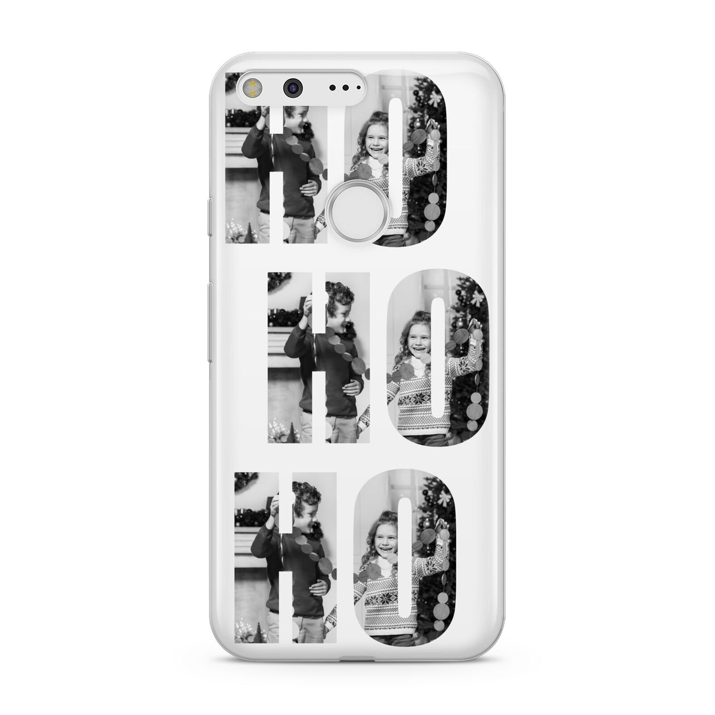 Ho Ho Ho Photo Upload Christmas Google Pixel Case