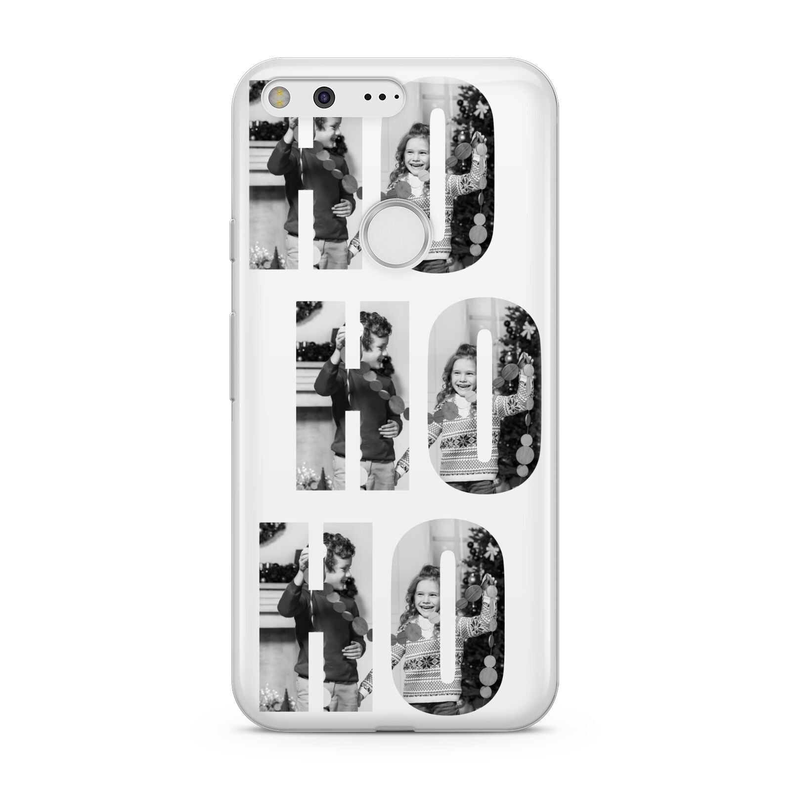 Ho Ho Ho Photo Upload Christmas Google Pixel Case