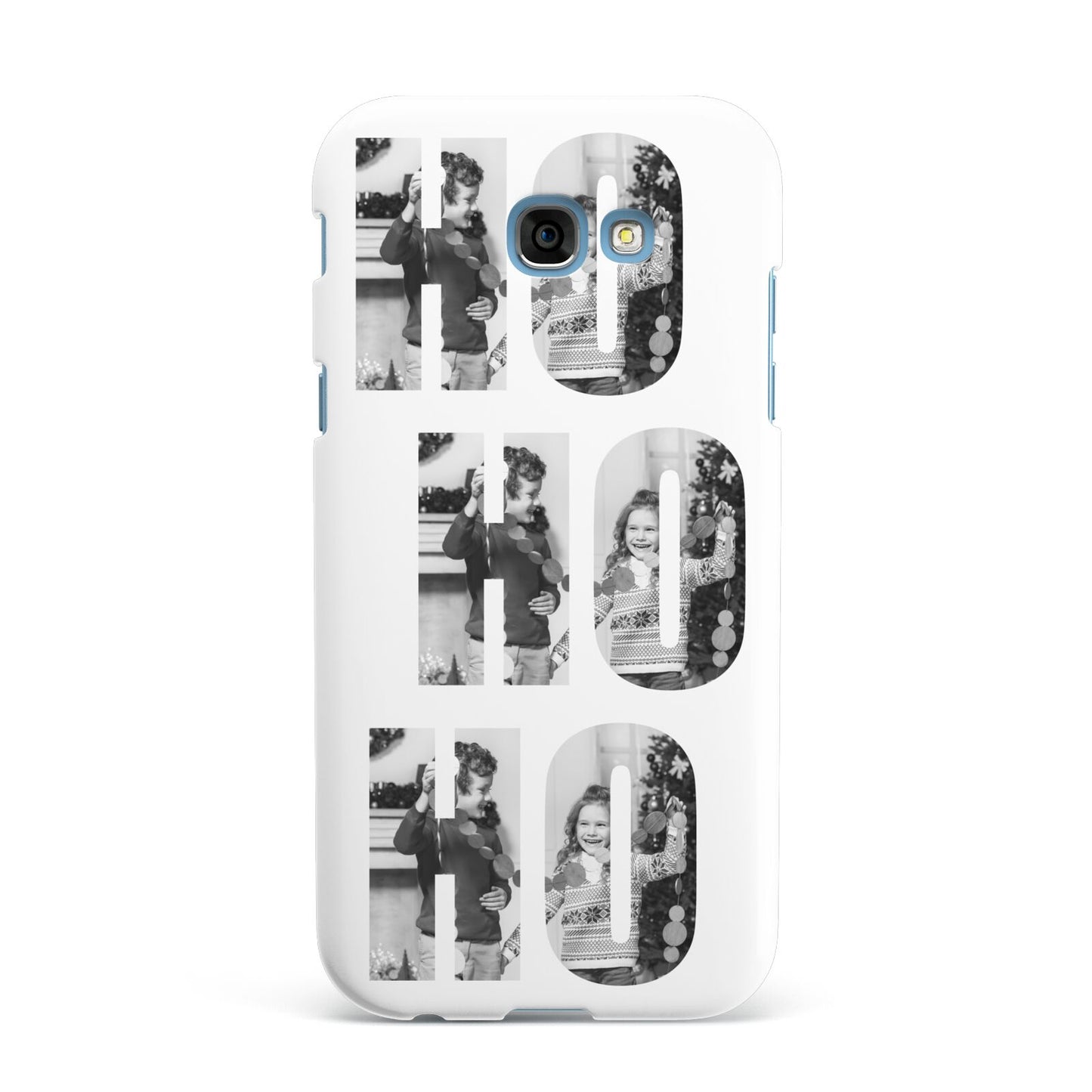 Ho Ho Ho Photo Upload Christmas Samsung Galaxy A7 2017 Case