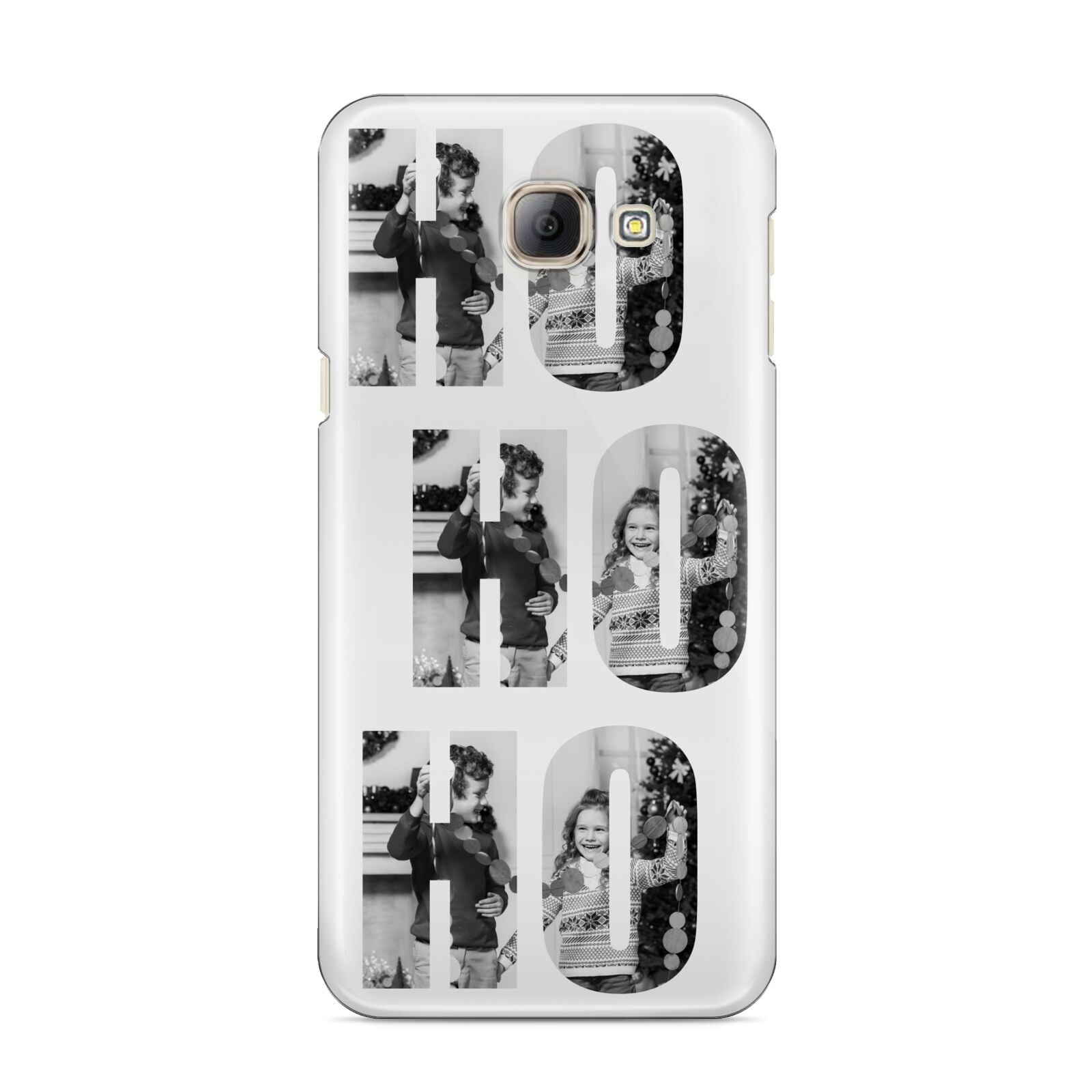 Ho Ho Ho Photo Upload Christmas Samsung Galaxy A8 2016 Case