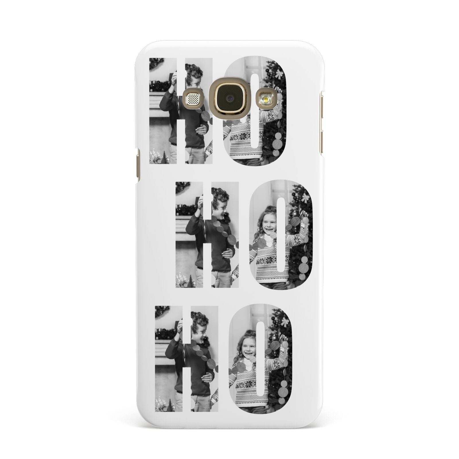 Ho Ho Ho Photo Upload Christmas Samsung Galaxy A8 Case