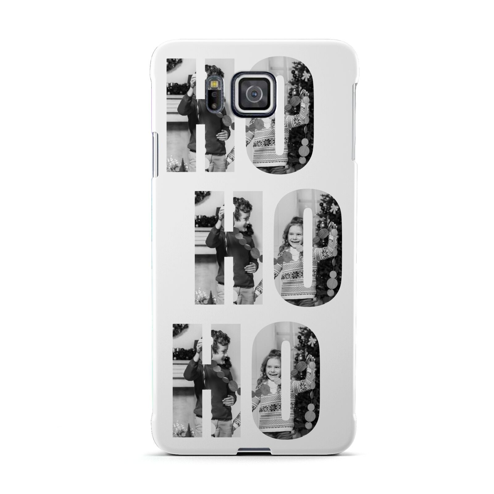 Ho Ho Ho Photo Upload Christmas Samsung Galaxy Alpha Case