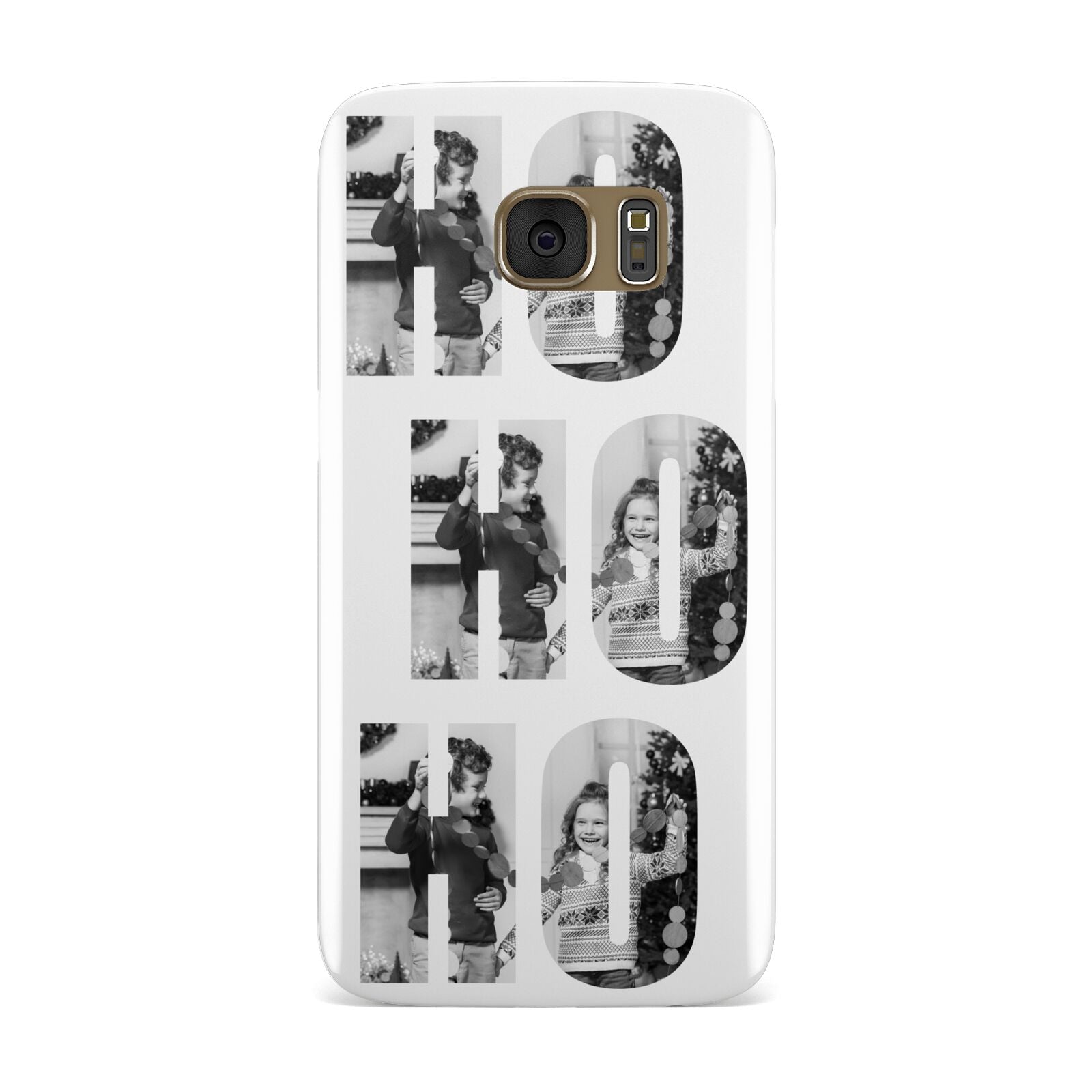 Ho Ho Ho Photo Upload Christmas Samsung Galaxy Case