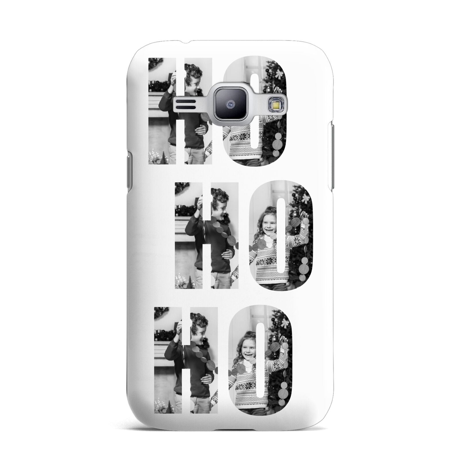 Ho Ho Ho Photo Upload Christmas Samsung Galaxy J1 2015 Case