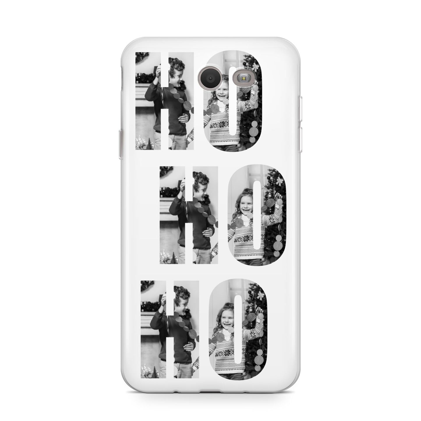 Ho Ho Ho Photo Upload Christmas Samsung Galaxy J7 2017 Case