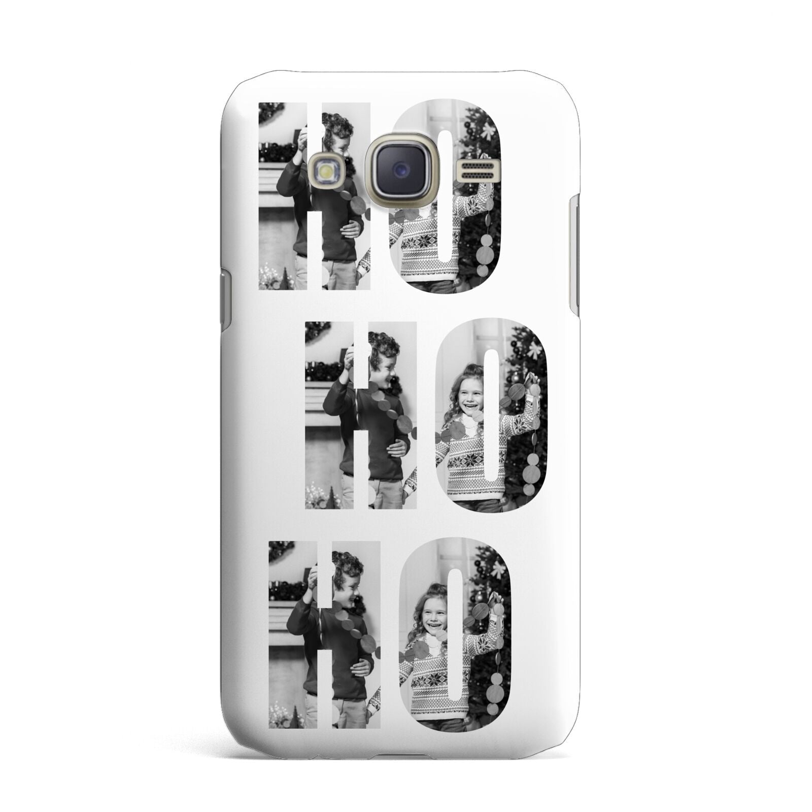 Ho Ho Ho Photo Upload Christmas Samsung Galaxy J7 Case