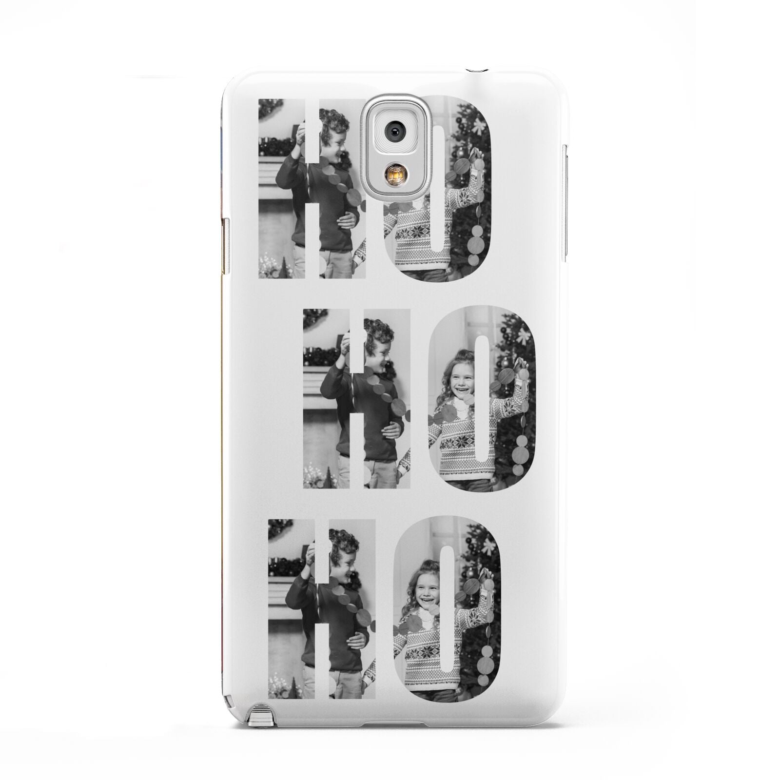 Ho Ho Ho Photo Upload Christmas Samsung Galaxy Note 3 Case