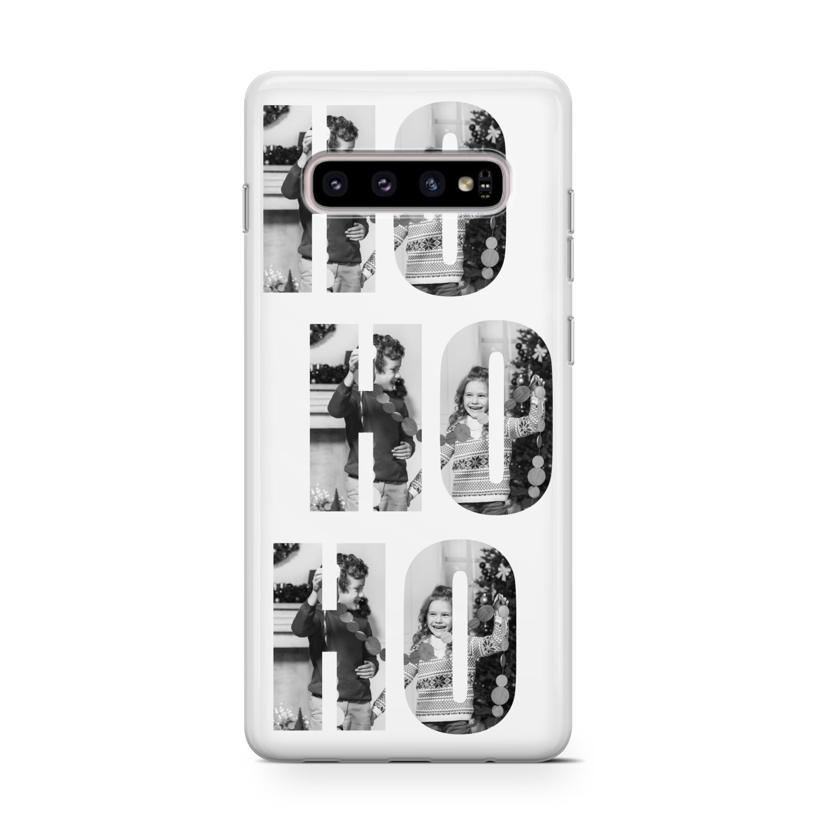 Ho Ho Ho Photo Upload Christmas Samsung Galaxy S10 Case