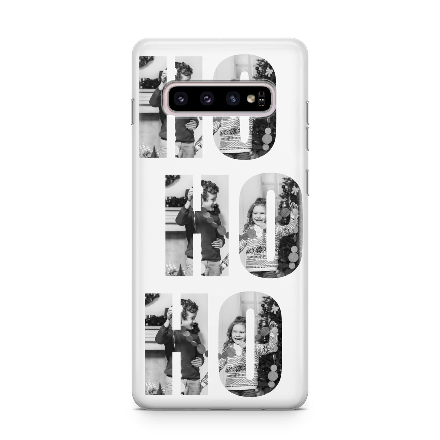 Ho Ho Ho Photo Upload Christmas Samsung Galaxy S10 Plus Case