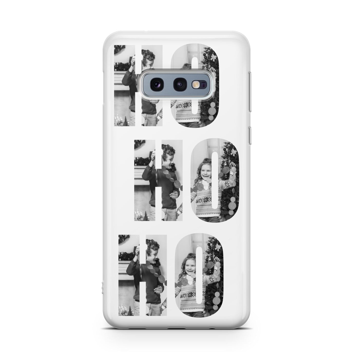 Ho Ho Ho Photo Upload Christmas Samsung Galaxy S10E Case