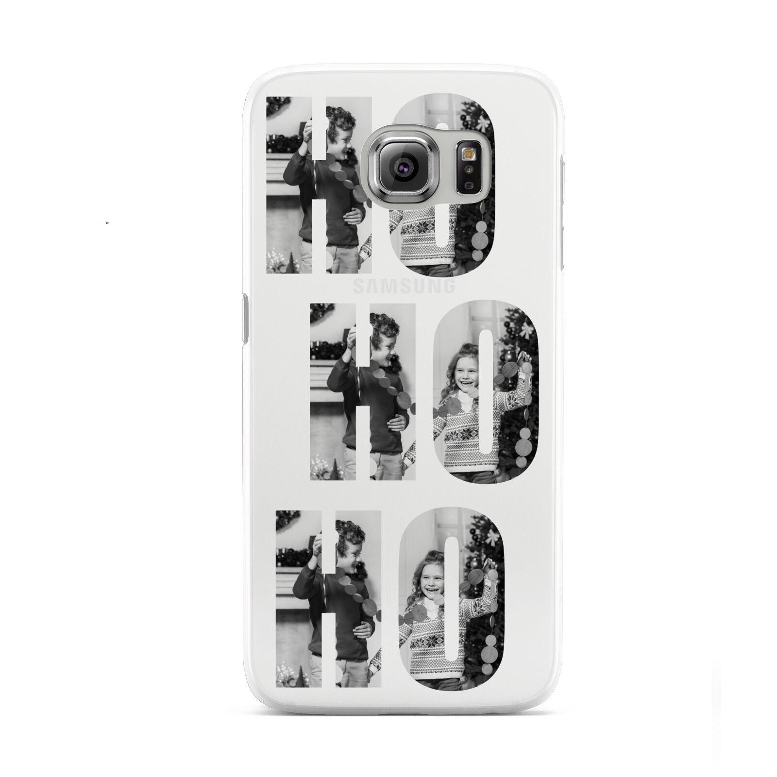 Ho Ho Ho Photo Upload Christmas Samsung Galaxy S6 Case