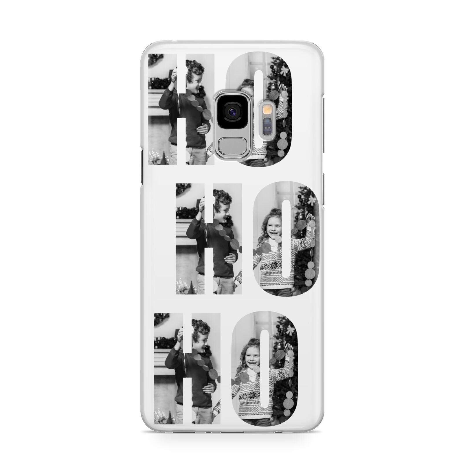 Ho Ho Ho Photo Upload Christmas Samsung Galaxy S9 Case