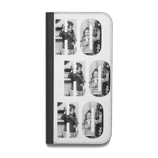 Ho Ho Ho Photo Upload Christmas Vegan Leather Flip Samsung Case