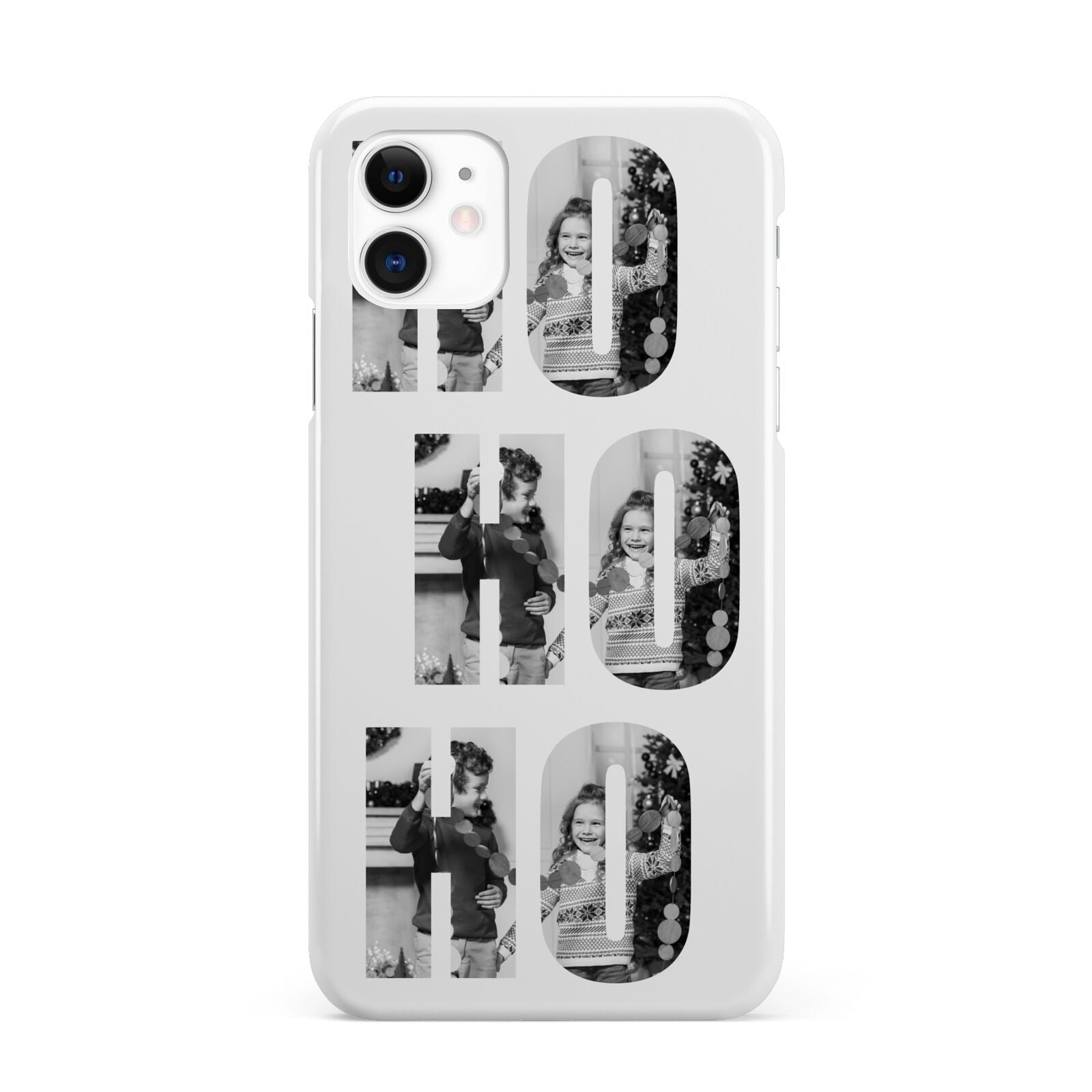 Ho Ho Ho Photo Upload Christmas iPhone 11 3D Snap Case