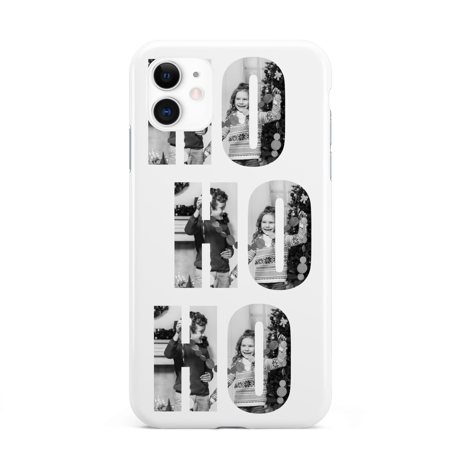 Ho Ho Ho Photo Upload Christmas iPhone 11 3D Tough Case