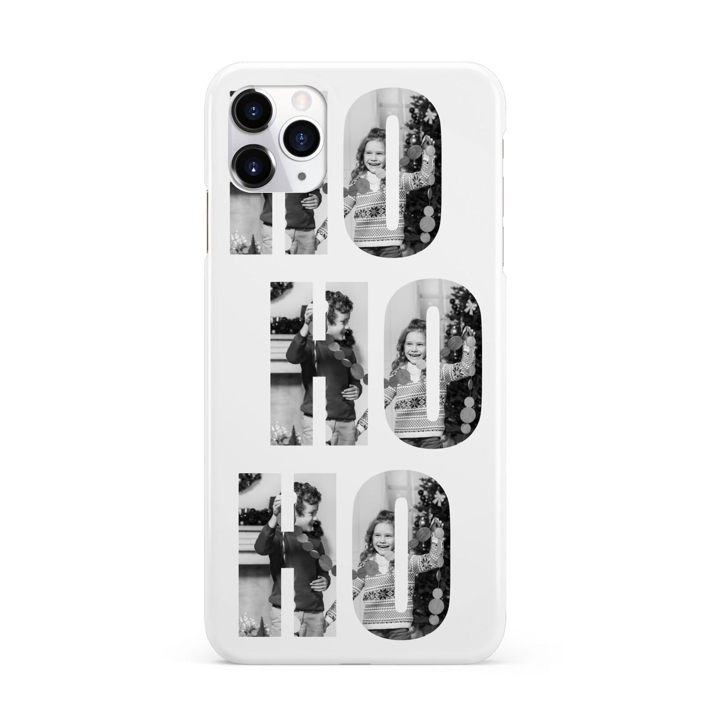 Ho Ho Ho Photo Upload Christmas iPhone 11 Pro Max 3D Snap Case