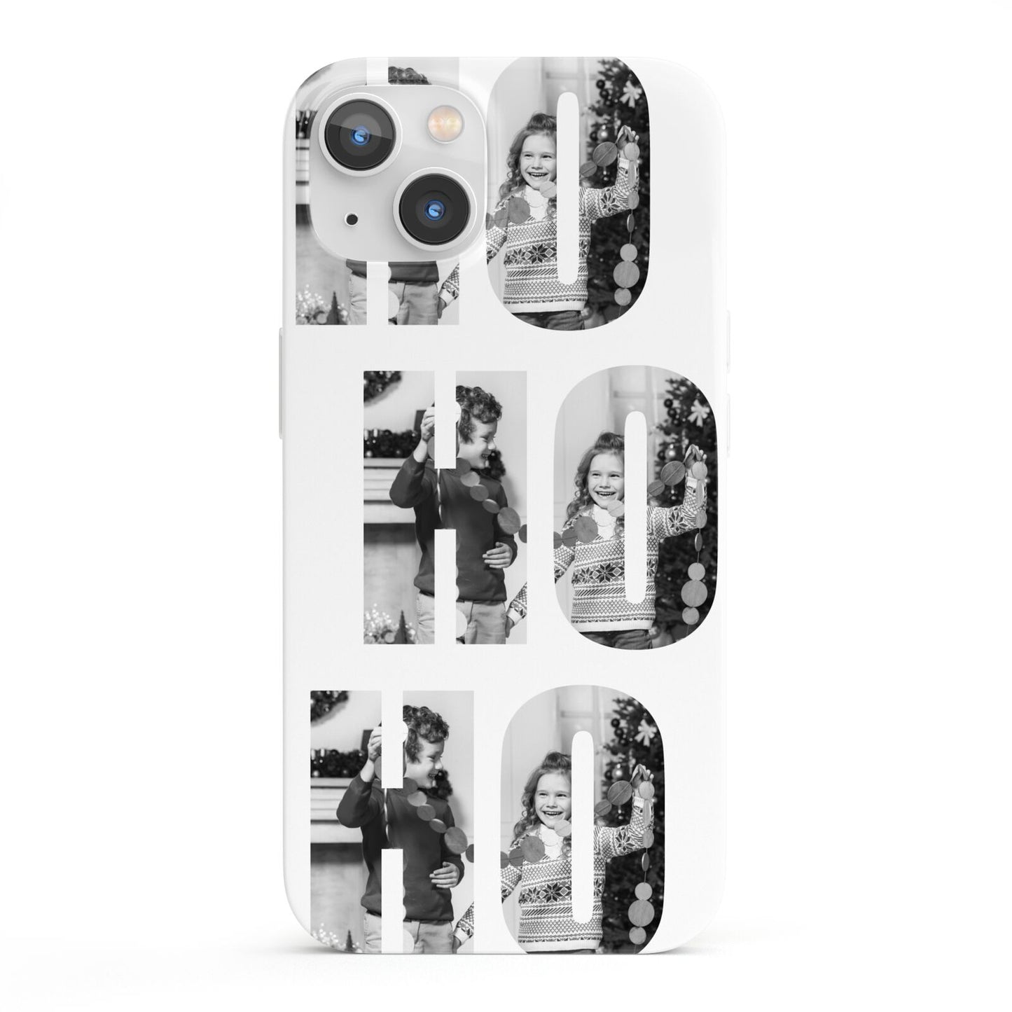 Ho Ho Ho Photo Upload Christmas iPhone 13 Full Wrap 3D Snap Case