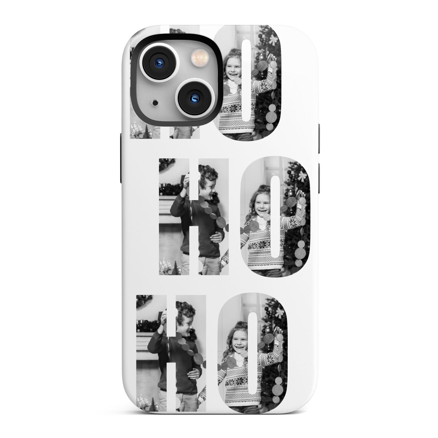 Ho Ho Ho Photo Upload Christmas iPhone 13 Mini Full Wrap 3D Tough Case