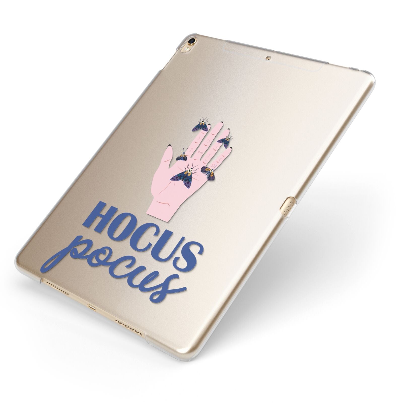 Hocus Pocus Witch Hand Apple iPad Case on Gold iPad Side View