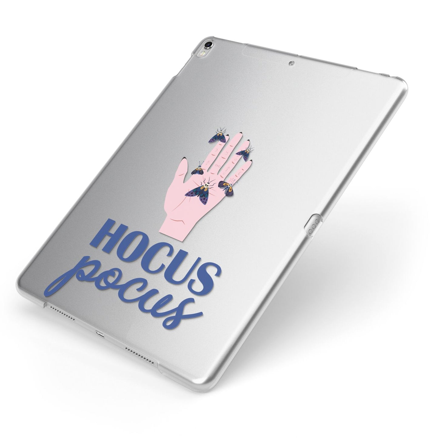 Hocus Pocus Witch Hand Apple iPad Case on Silver iPad Side View