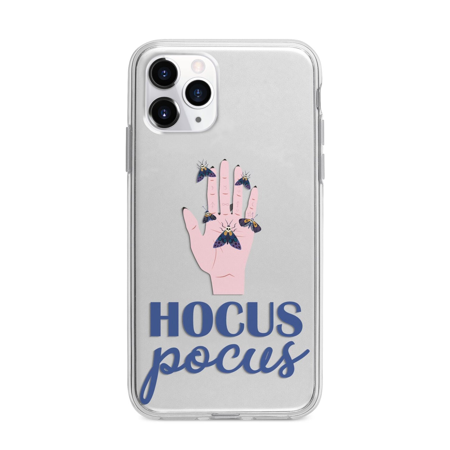 Hocus Pocus Witch Hand Apple iPhone 11 Pro Max in Silver with Bumper Case