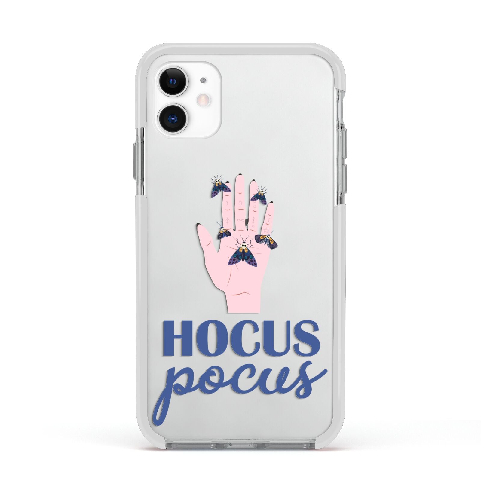 Hocus Pocus Witch Hand Apple iPhone 11 in White with White Impact Case