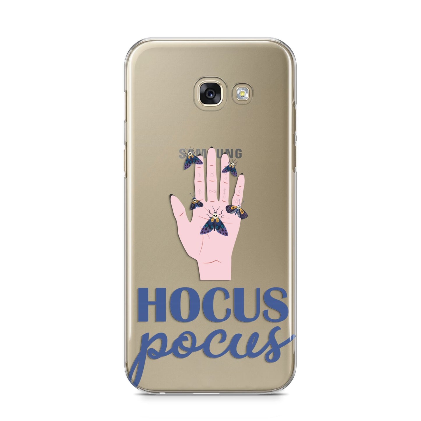 Hocus Pocus Witch Hand Samsung Galaxy A5 2017 Case on gold phone