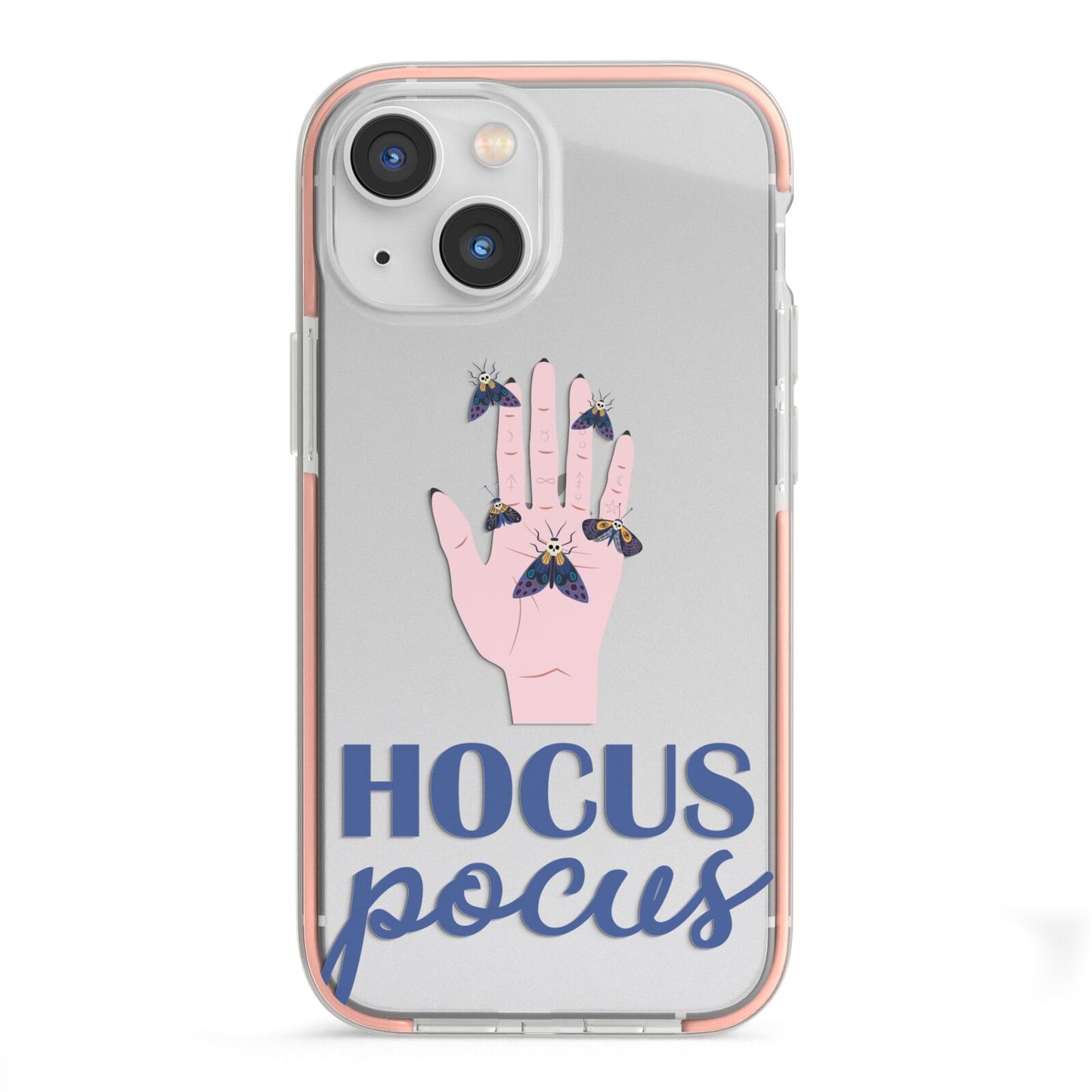 Hocus Pocus Witch Hand iPhone 13 Mini TPU Impact Case with Pink Edges