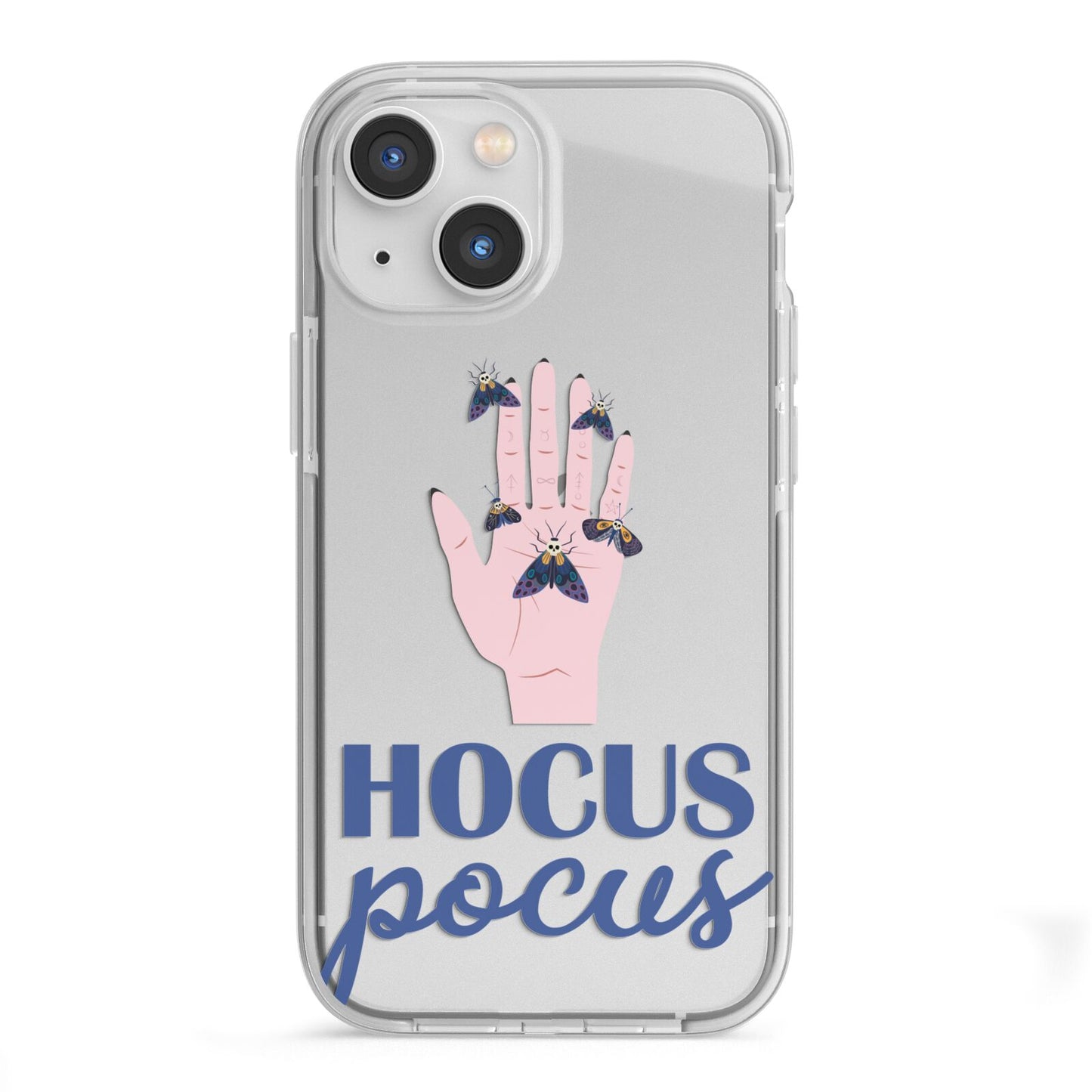 Hocus Pocus Witch Hand iPhone 13 Mini TPU Impact Case with White Edges