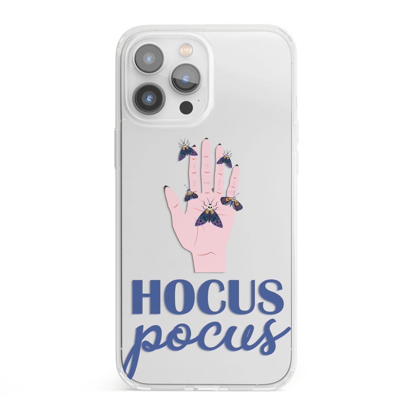 Hocus Pocus Witch Hand iPhone 13 Pro Max Clear Bumper Case