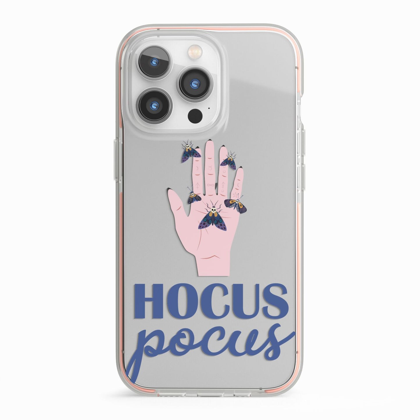 Hocus Pocus Witch Hand iPhone 13 Pro TPU Impact Case with Pink Edges