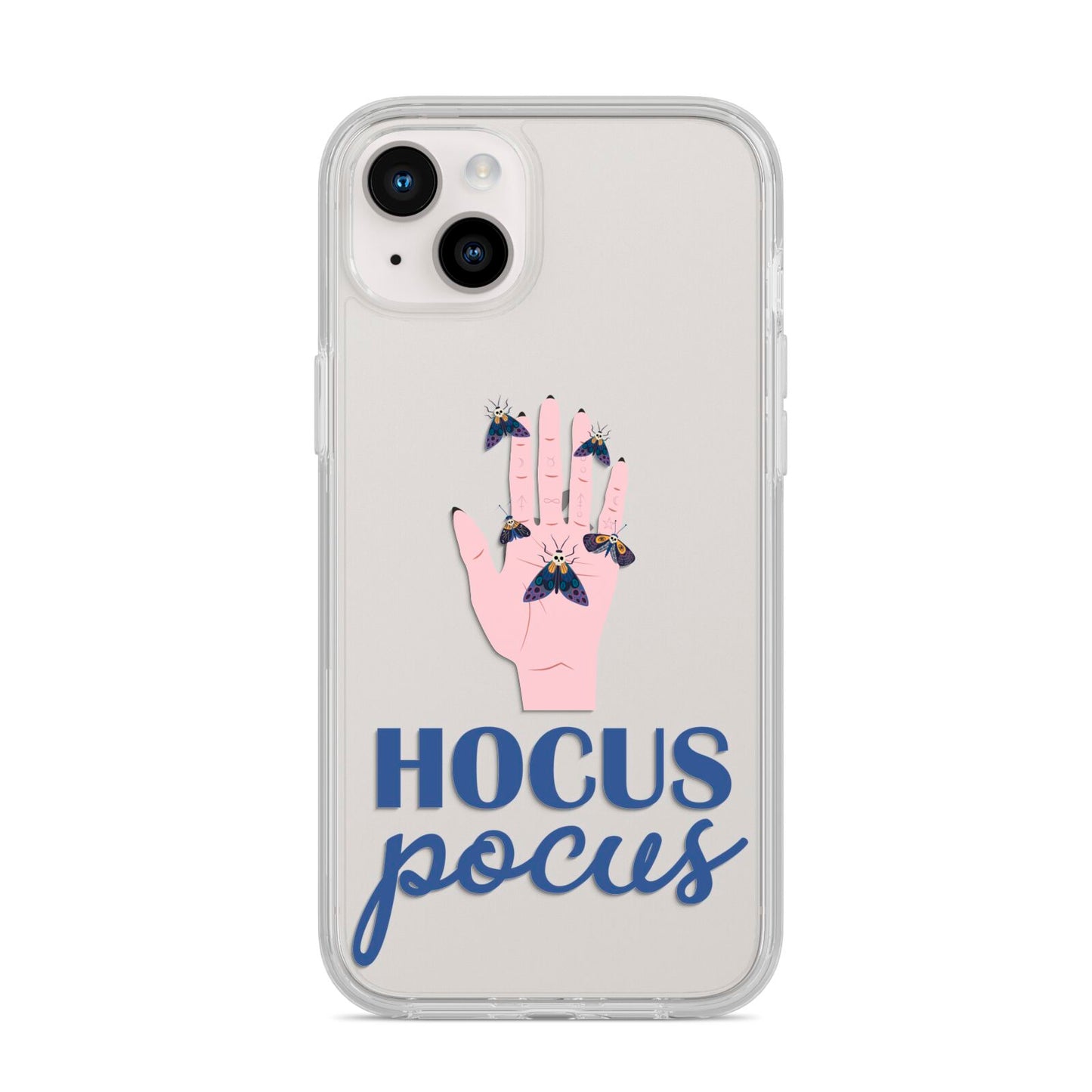 Hocus Pocus Witch Hand iPhone 14 Plus Clear Tough Case Starlight