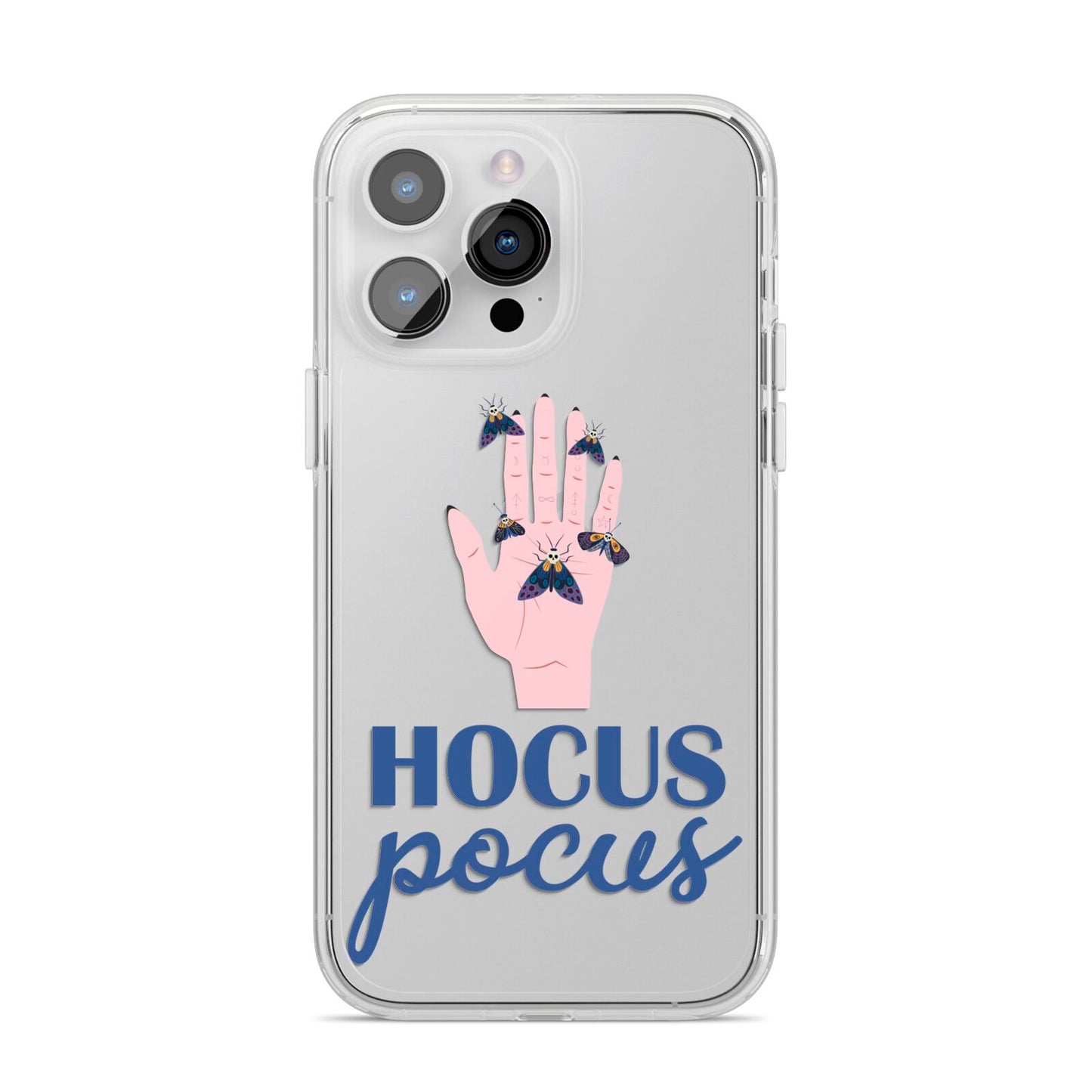 Hocus Pocus Witch Hand iPhone 14 Pro Max Clear Tough Case Silver